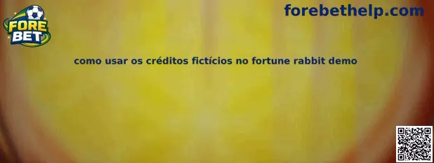 Ilustração explicativa sobre como usar os créditos fictícios no fortune rabbit demo